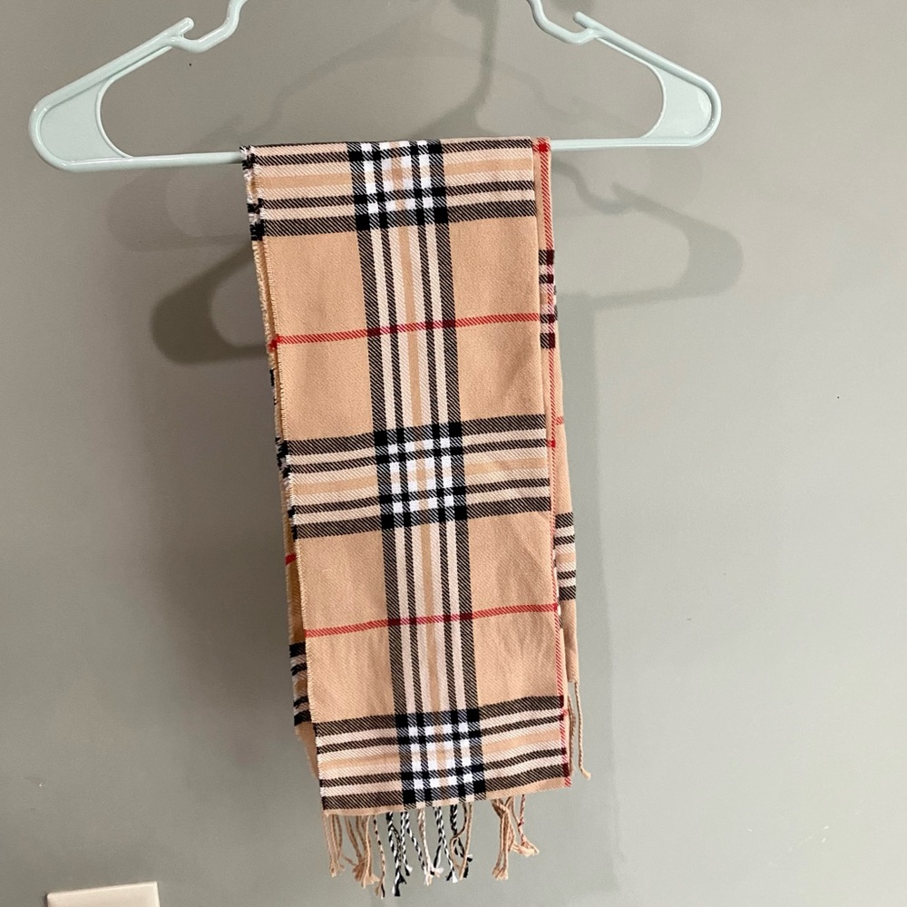 Plaid Cashmere Scarf